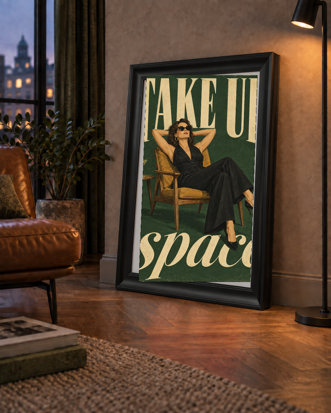 Retro Güçlü Kadın Poster – Motivasyon ve İlham Kaynağı