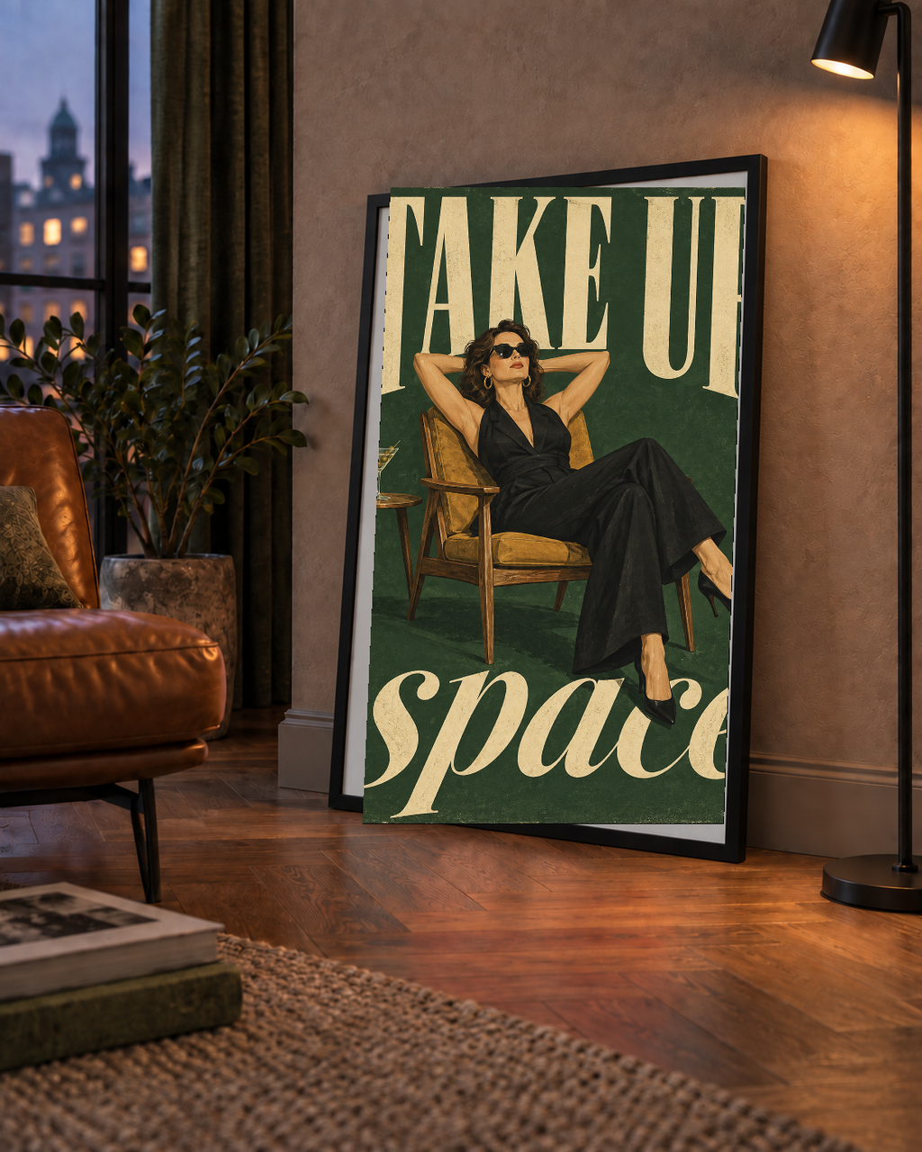 Retro Güçlü Kadın Poster – Motivasyon ve İlham Kaynağı