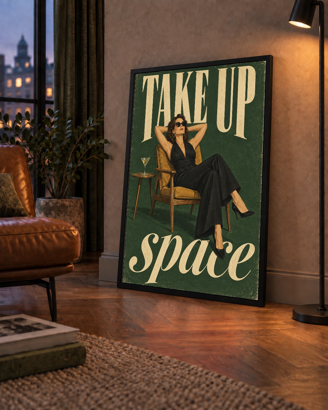 Retro Güçlü Kadın Poster – Motivasyon ve İlham Kaynağı