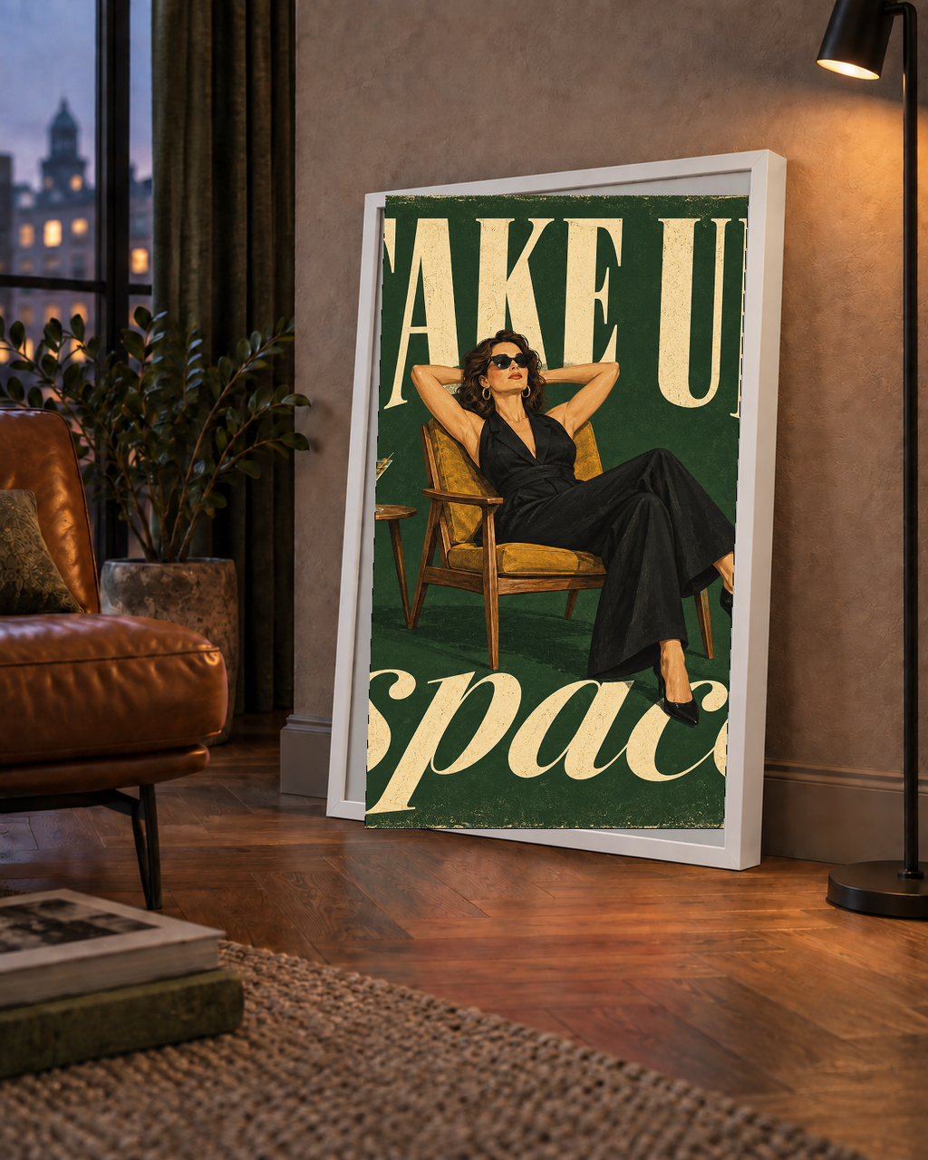 Retro Güçlü Kadın Poster – Motivasyon ve İlham Kaynağı