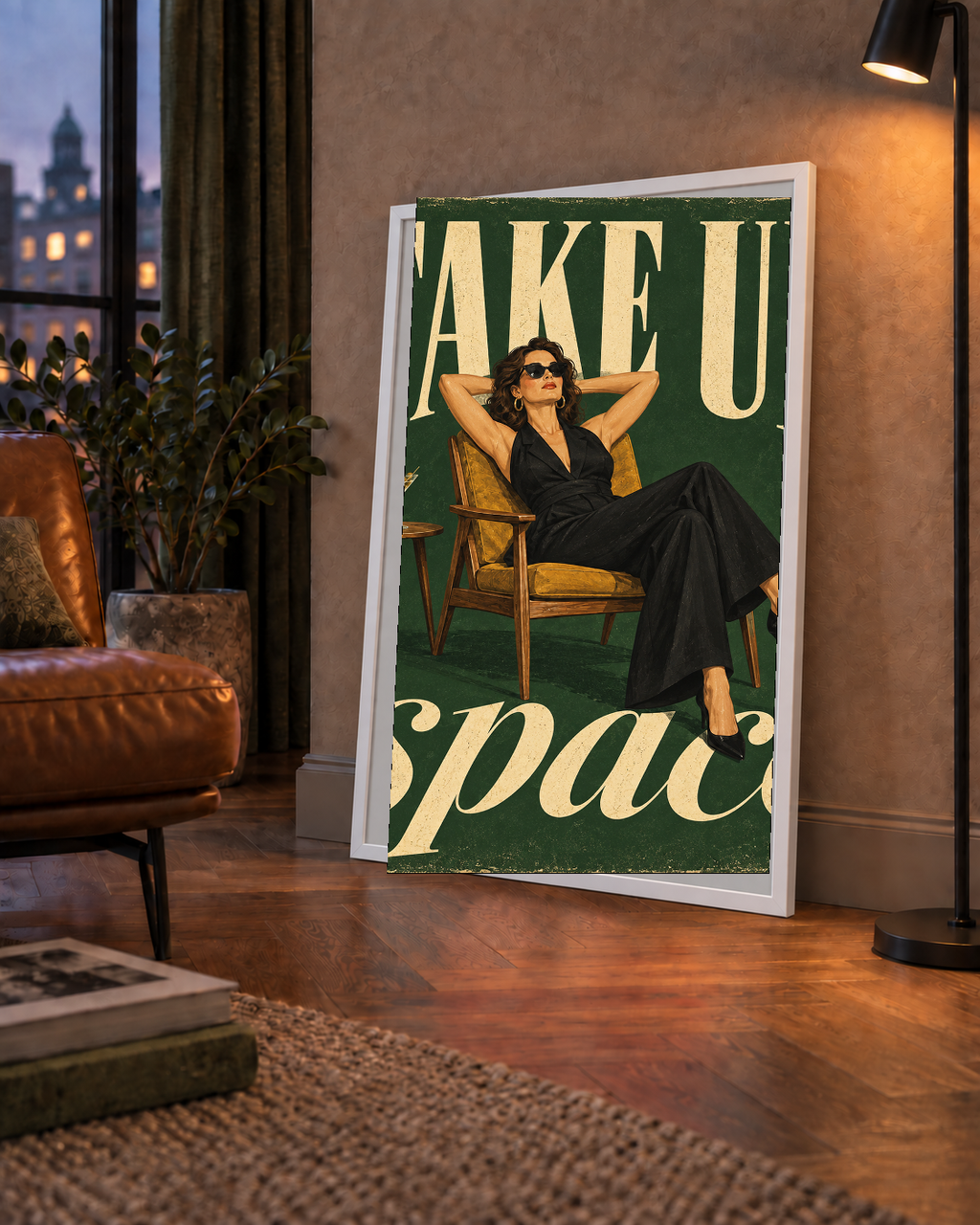 Retro Güçlü Kadın Poster – Motivasyon ve İlham Kaynağı
