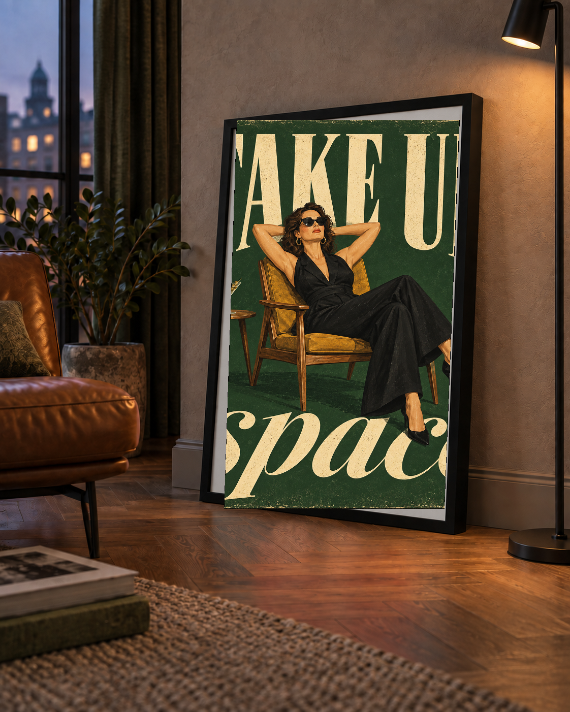 Retro Güçlü Kadın Poster – Motivasyon ve İlham Kaynağı