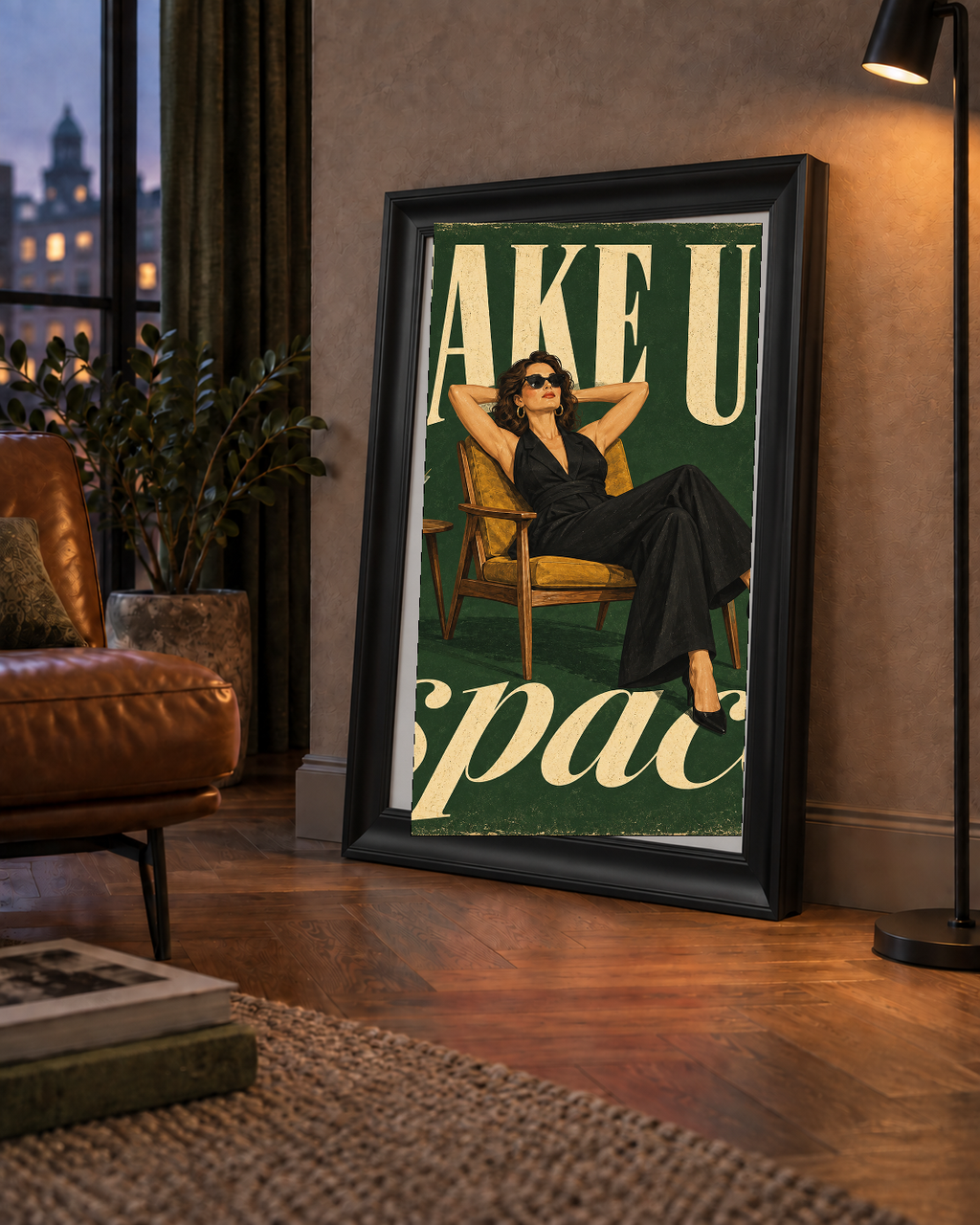 Retro Güçlü Kadın Poster – Motivasyon ve İlham Kaynağı