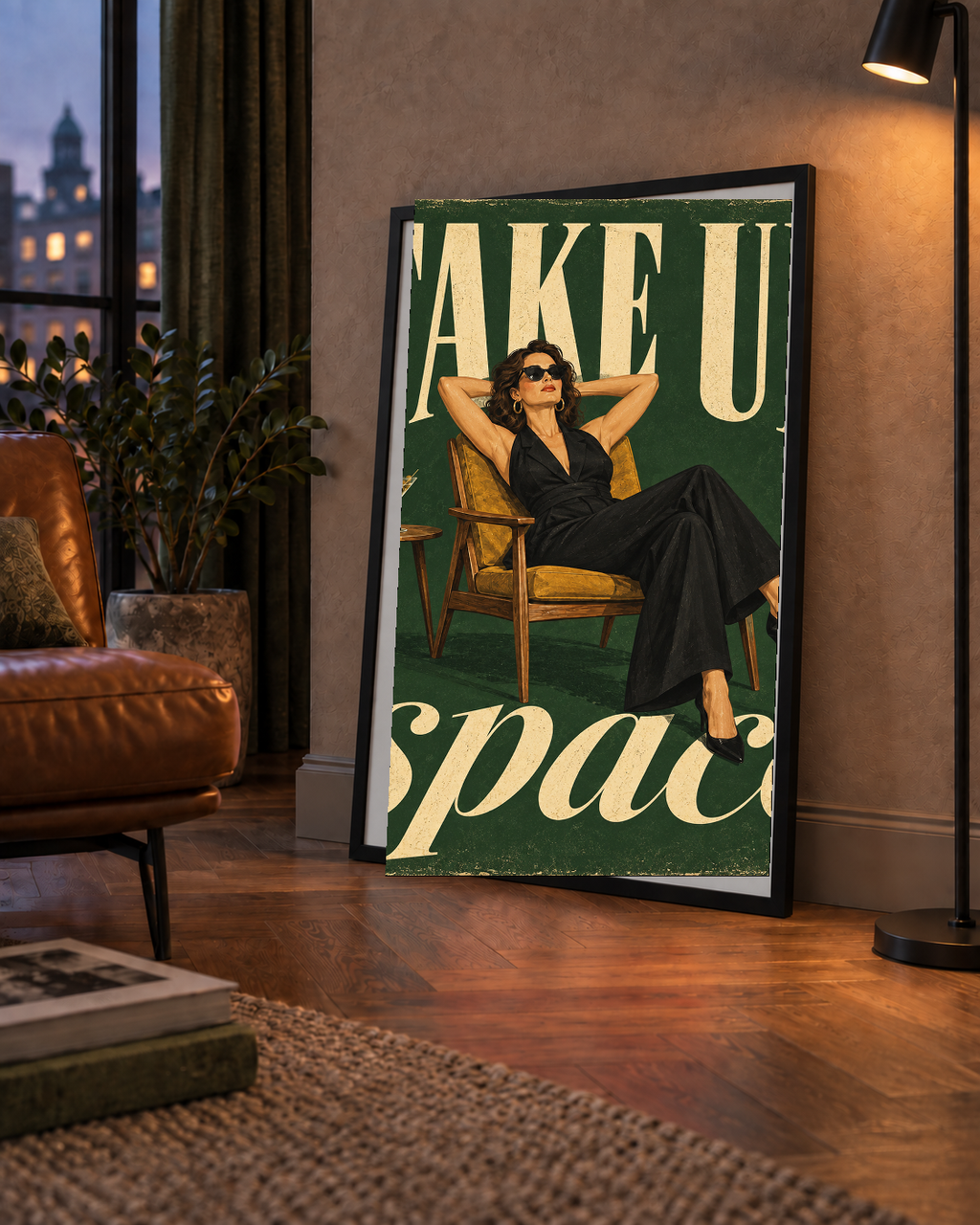 Retro Güçlü Kadın Poster – Motivasyon ve İlham Kaynağı