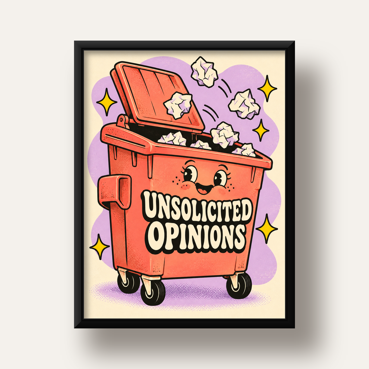 Unsolicited Opinions — Konteyner — siyah derin çerçeveli