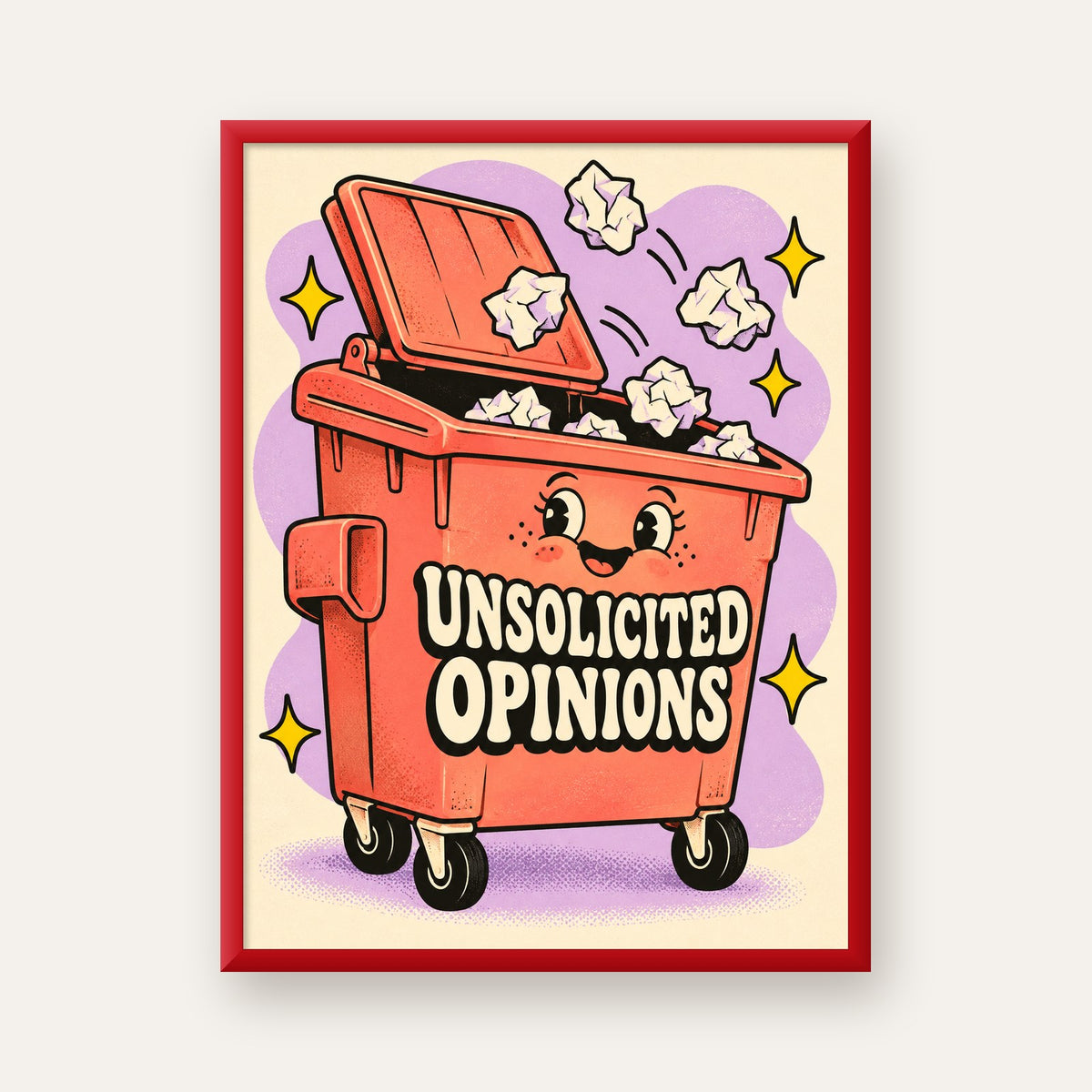 Unsolicited Opinions — Konteyner — kırmızı çerçeveli