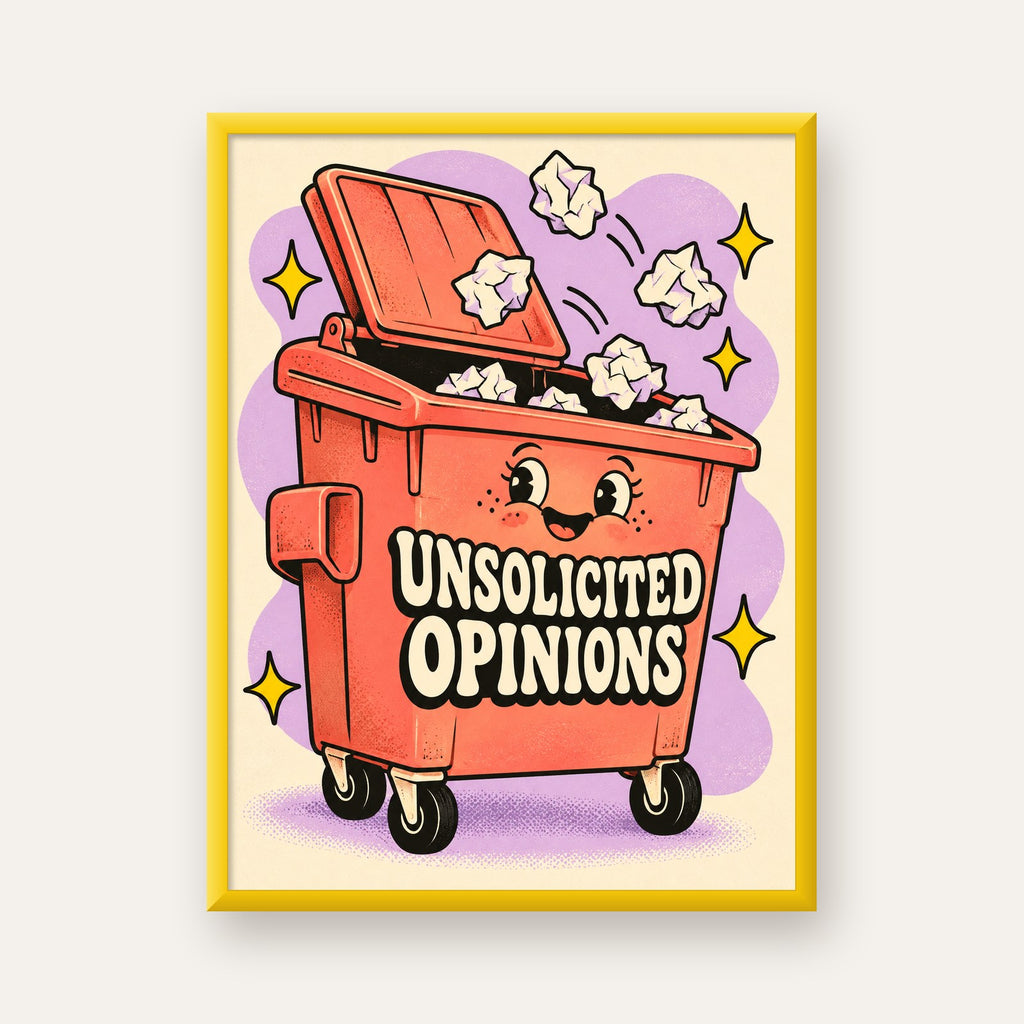 Unsolicited Opinions — Konteyner — sarı çerçeveli