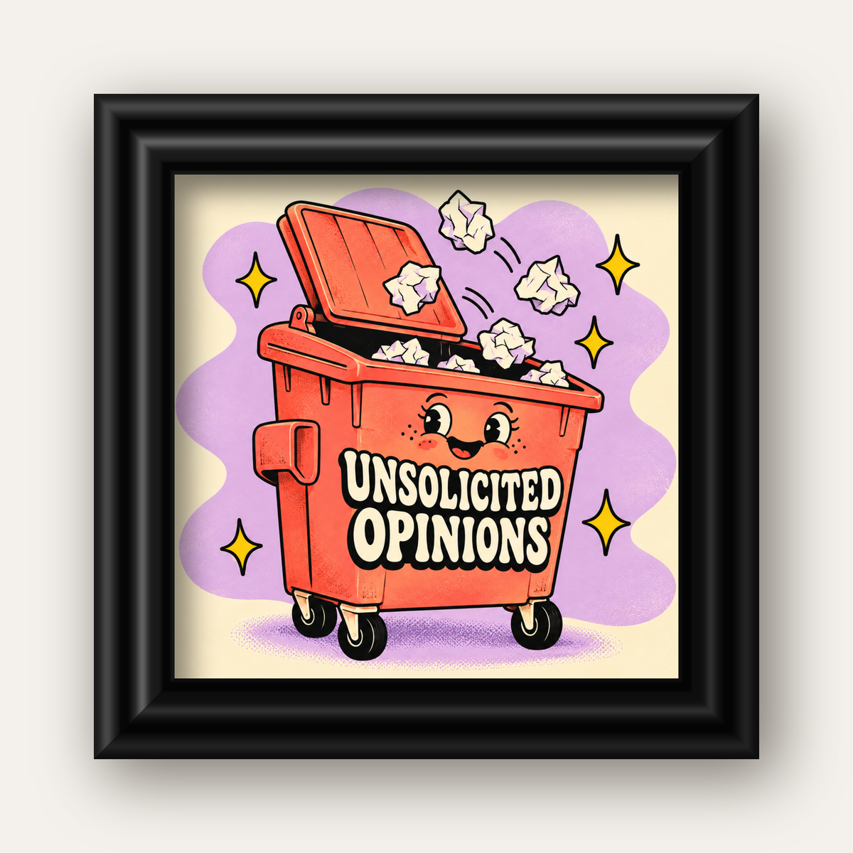 Unsolicited Opinions — Konteyner — siyah galeri çerçeveli