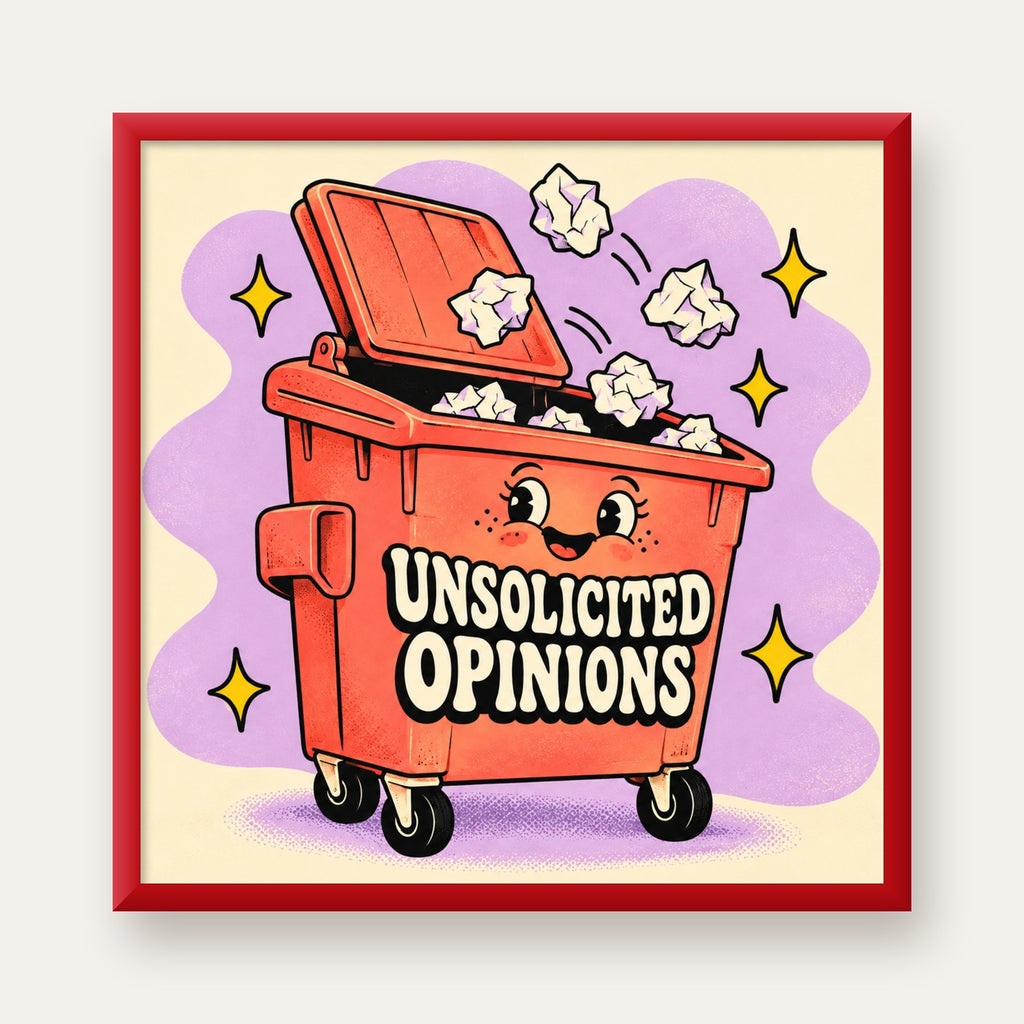 Unsolicited Opinions — Konteyner — kırmızı çerçeveli