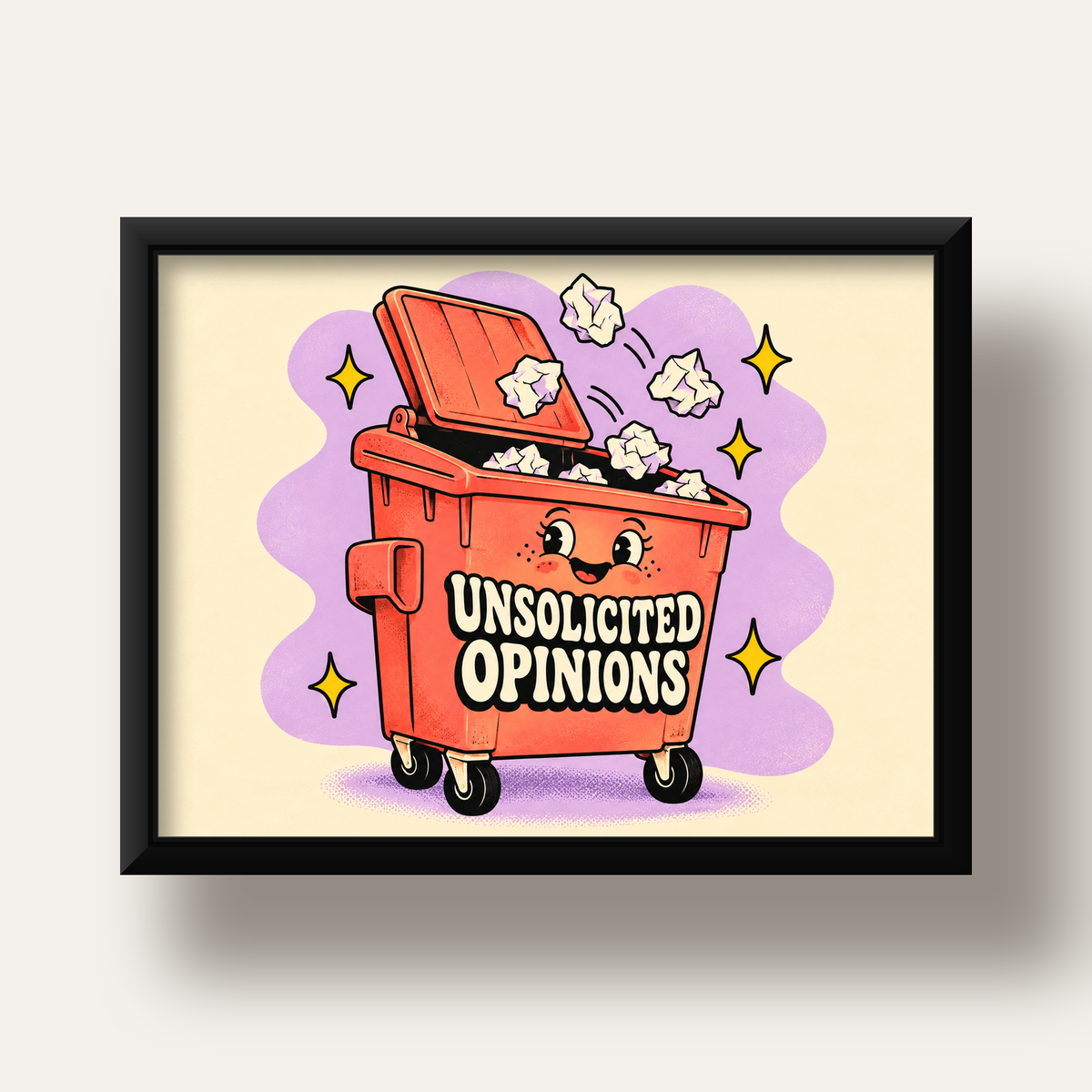 Unsolicited Opinions — Konteyner — siyah derin çerçeveli