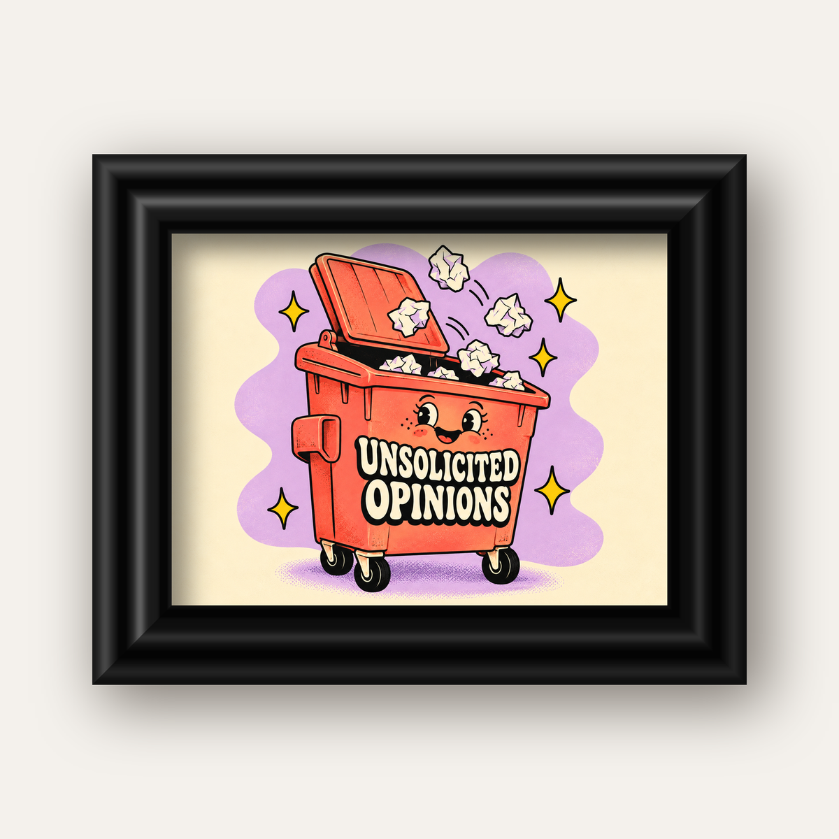 Unsolicited Opinions — Konteyner — siyah galeri çerçeveli