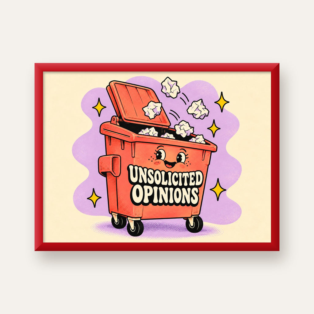Unsolicited Opinions — Konteyner — kırmızı çerçeveli