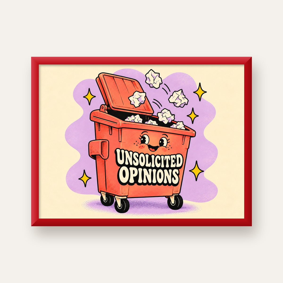 Unsolicited Opinions — Konteyner — kırmızı çerçeveli