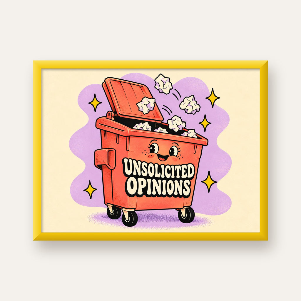 Unsolicited Opinions — Konteyner — sarı çerçeveli
