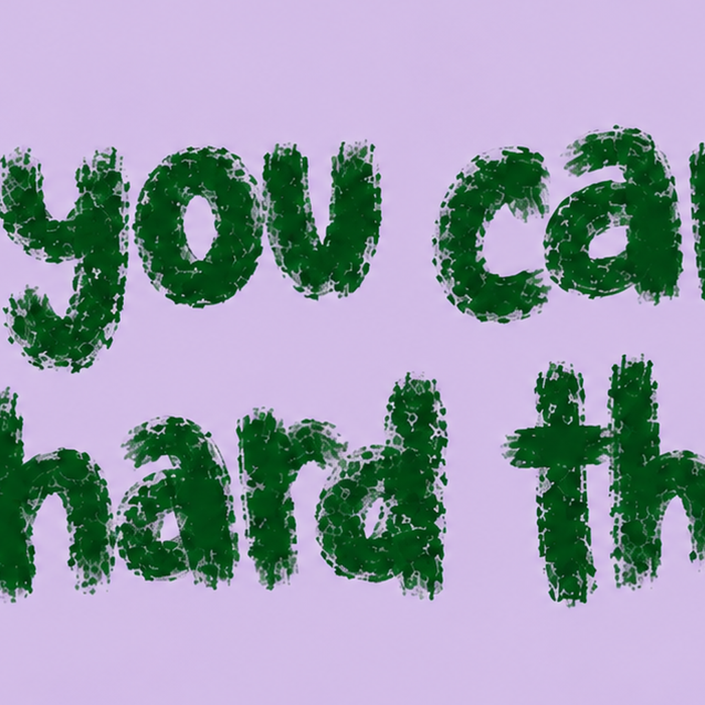 You Can Do Hard Things – Motivasyon Tipografi Poster — baskının yakın çekimi, kâğıt dokusu ve renk detayı