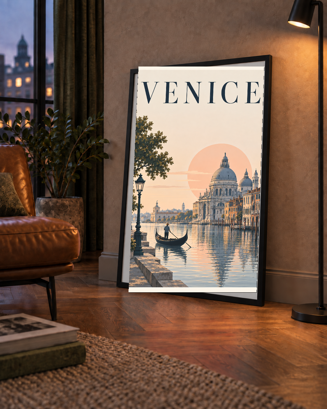 Venice – Romantik Venedik Manzarası Dijital Poster